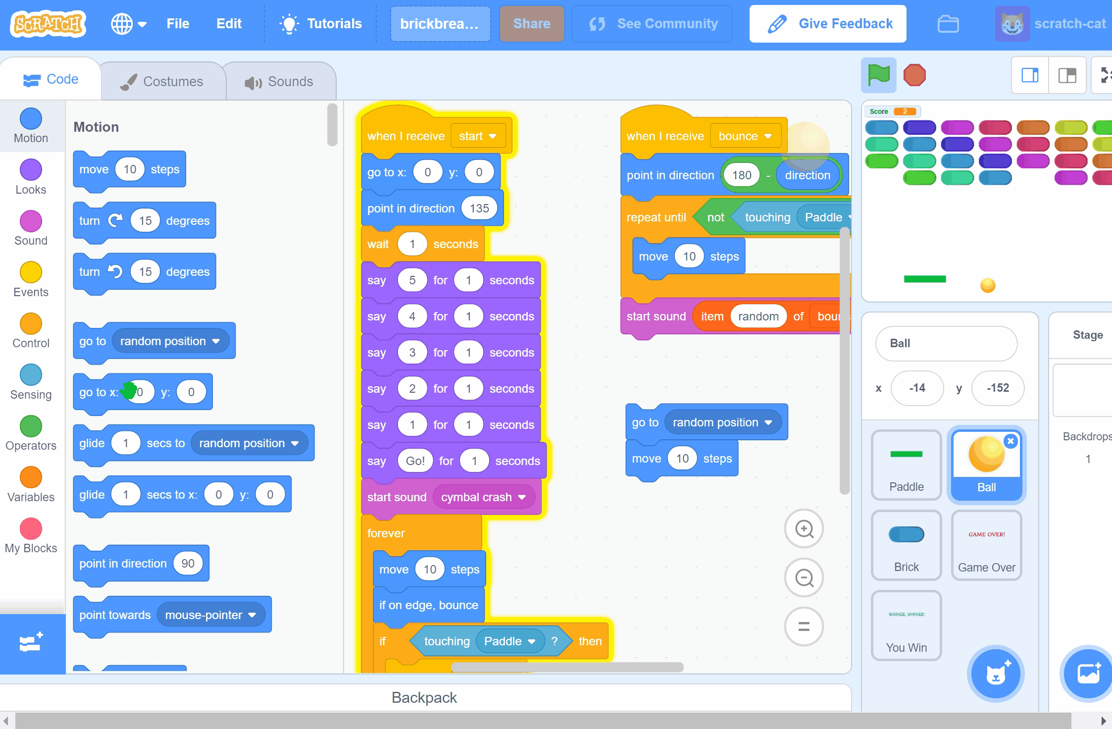 Scratch in Use