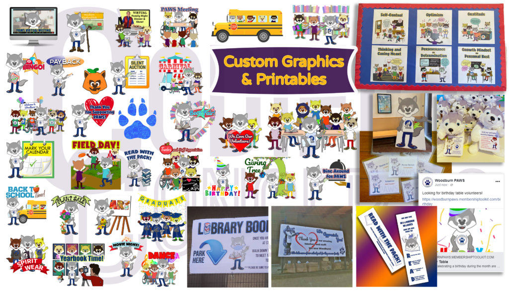 PAWS site graphics and printable examples